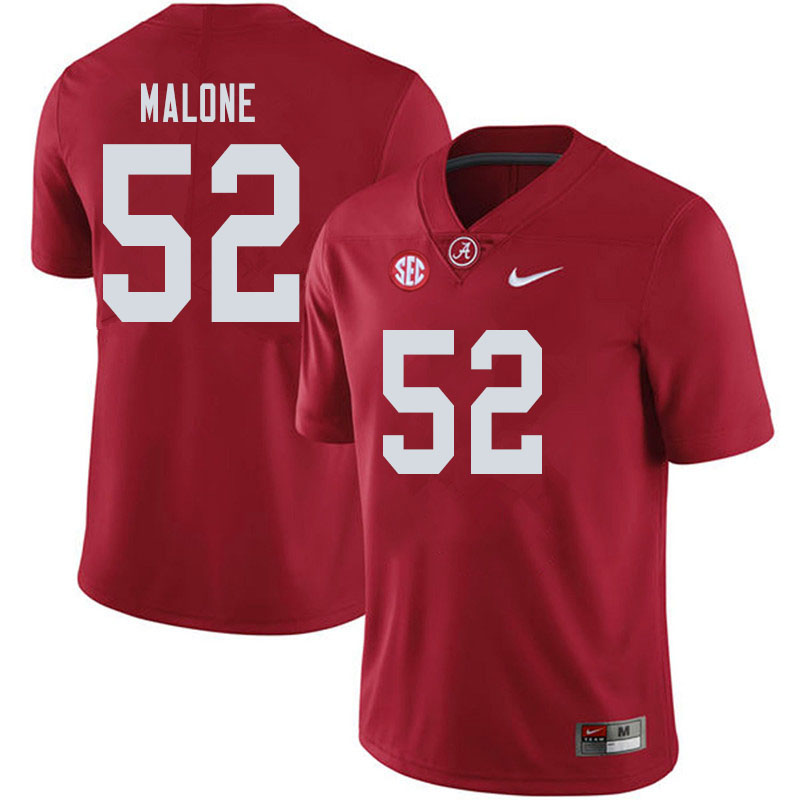 Men #52 Preston Malone Alabama Crimson Tide College Football Jerseys Sale-Crimson
